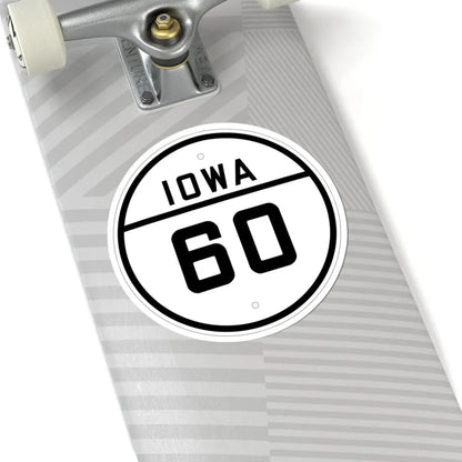 Iowa 60 1926 (Iowa) (Road Sign) STICKER Vinyl Kiss-Cut Decal - The Sticker Space