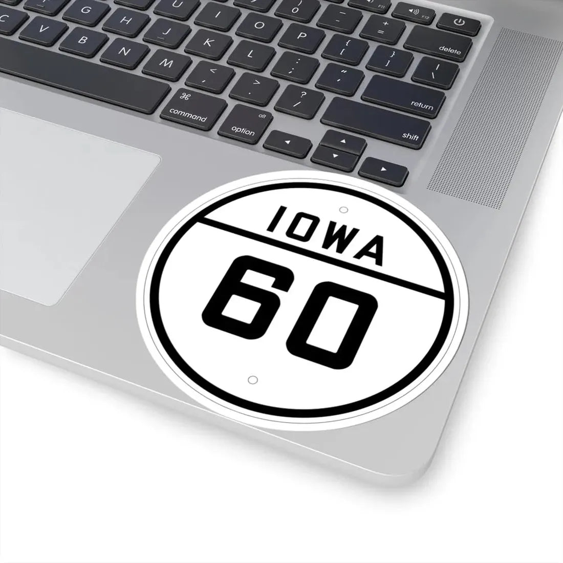 Iowa 60 1926 (Iowa) (Road Sign) STICKER Vinyl Kiss-Cut Decal - The Sticker Space