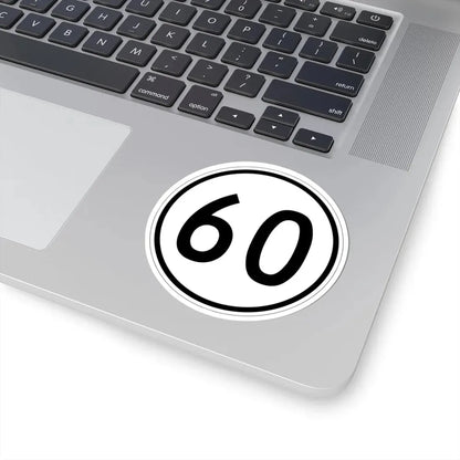 Iowa 60 1950 (Iowa) (Road Sign) STICKER Vinyl Kiss-Cut Decal - The Sticker Space