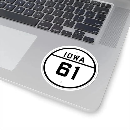 Iowa 61 1926 (Iowa) (Road Sign) STICKER Vinyl Kiss-Cut Decal - The Sticker Space