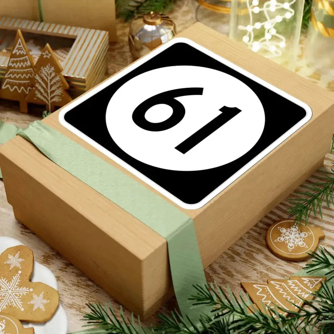 Iowa 61 (Iowa) (Road Sign) STICKER Vinyl Kiss-Cut Decal - The Sticker Space