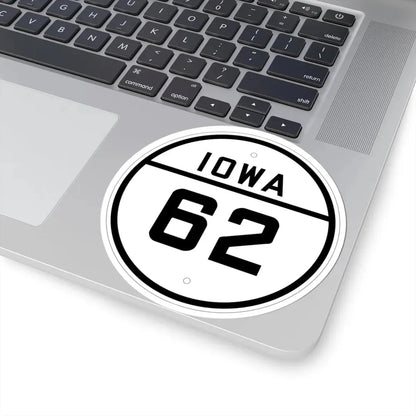 Iowa 62 1926 (Iowa) (Road Sign) STICKER Vinyl Kiss-Cut Decal - The Sticker Space