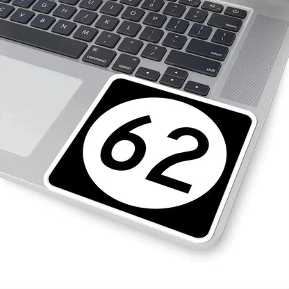 Iowa 62 (Iowa) (Road Sign) STICKER Vinyl Kiss-Cut Decal - The Sticker Space