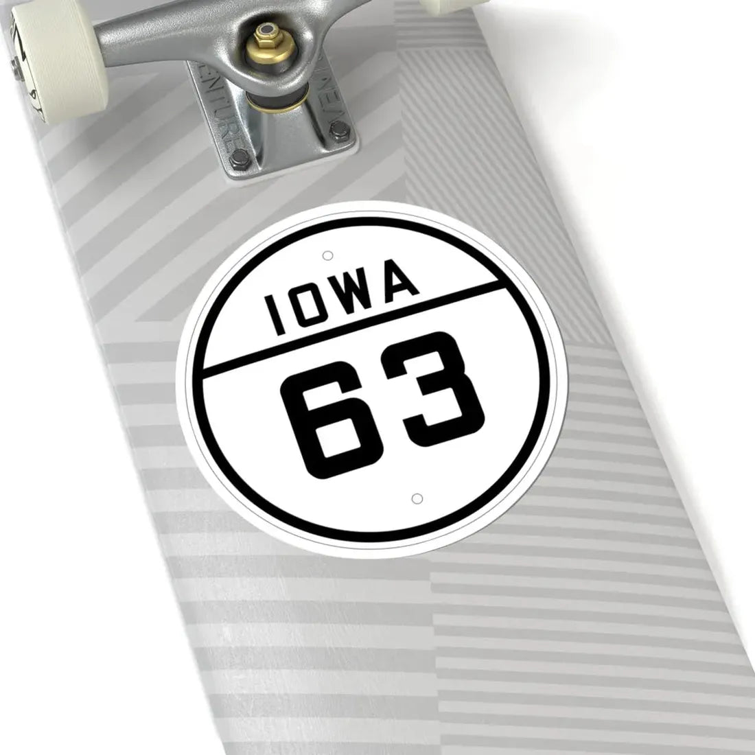 Iowa 63 1926 (Iowa) (Road Sign) STICKER Vinyl Kiss-Cut Decal - The Sticker Space