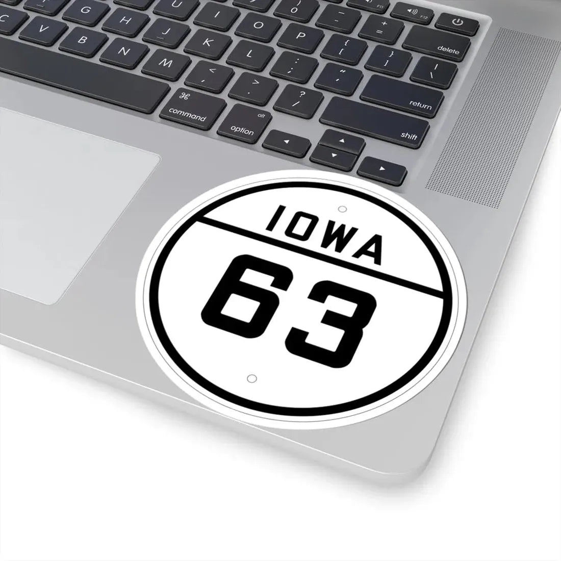 Iowa 63 1926 (Iowa) (Road Sign) STICKER Vinyl Kiss-Cut Decal - The Sticker Space