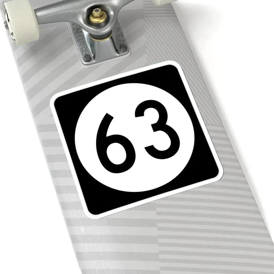 Iowa 63 (Iowa) (Road Sign) STICKER Vinyl Kiss-Cut Decal - The Sticker Space