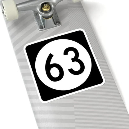 Iowa 63 (Iowa) (Road Sign) STICKER Vinyl Kiss-Cut Decal - The Sticker Space