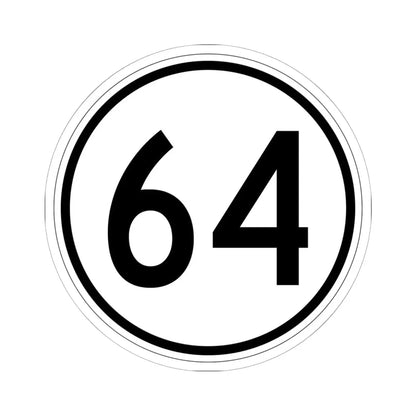 Iowa 64 1950 (Iowa) (Road Sign) STICKER Vinyl Kiss-Cut Decal 6 Inch White - The Sticker Space