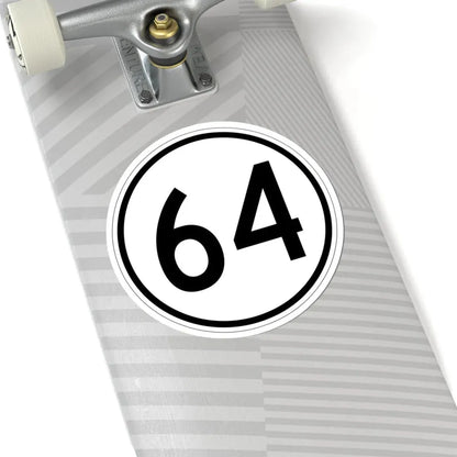 Iowa 64 1950 (Iowa) (Road Sign) STICKER Vinyl Kiss-Cut Decal - The Sticker Space