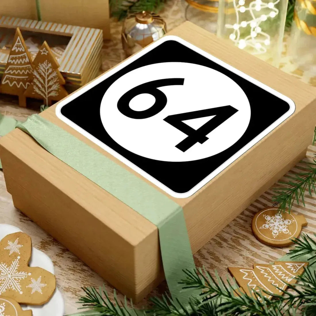 Iowa 64 (Iowa) (Road Sign) STICKER Vinyl Kiss-Cut Decal - The Sticker Space