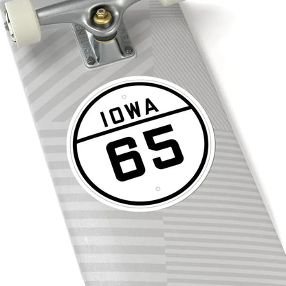 Iowa 65 1926 (Iowa) (Road Sign) STICKER Vinyl Kiss-Cut Decal - The Sticker Space