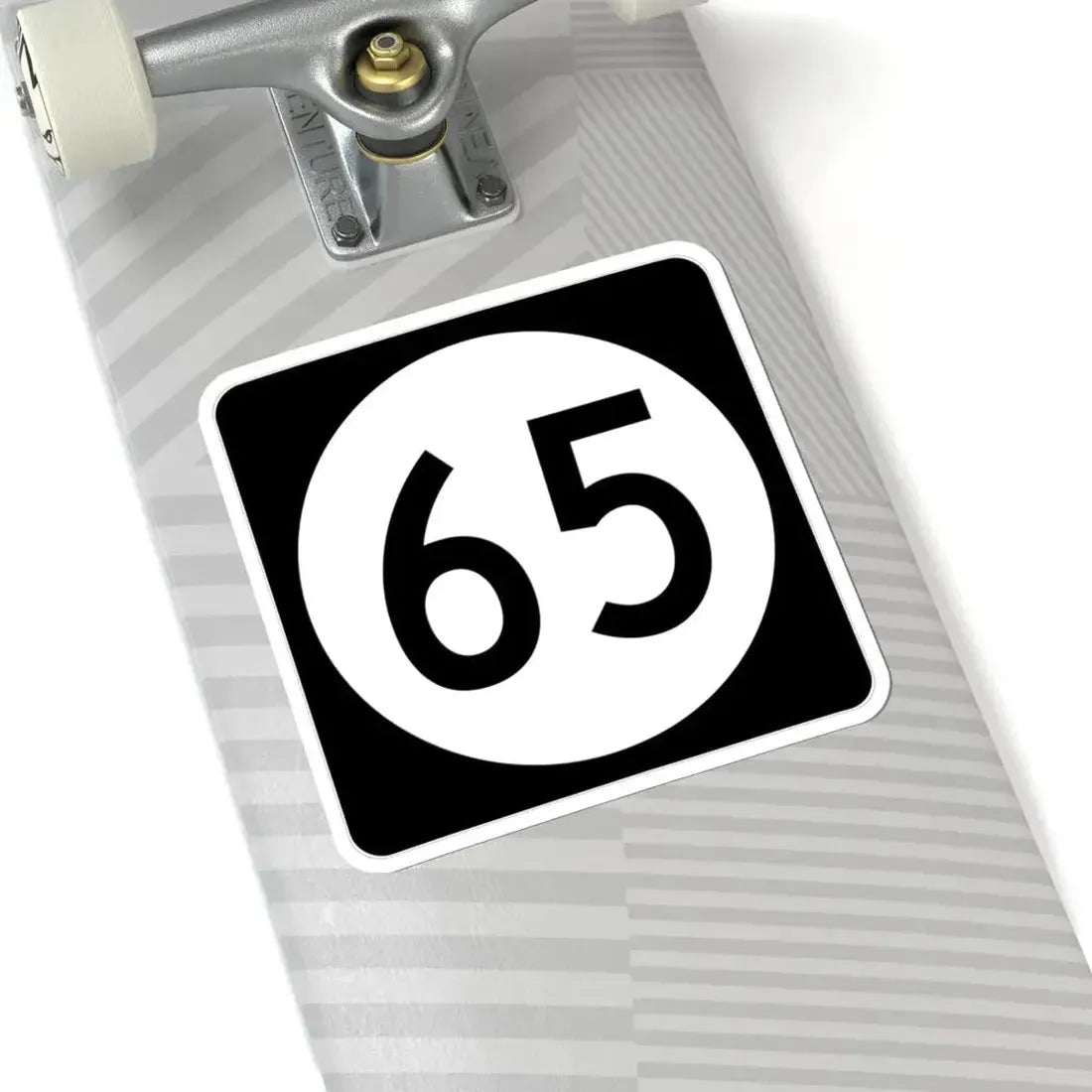 Iowa 65 (Iowa) (Road Sign) STICKER Vinyl Kiss-Cut Decal - The Sticker Space