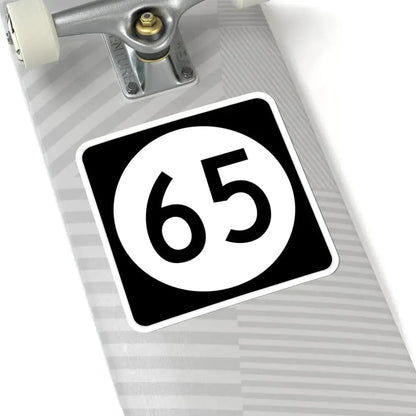 Iowa 65 (Iowa) (Road Sign) STICKER Vinyl Kiss-Cut Decal - The Sticker Space