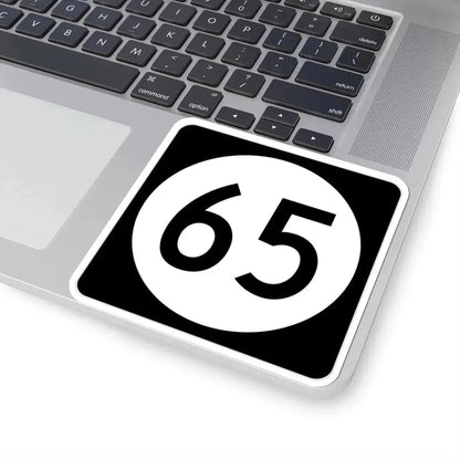 Iowa 65 (Iowa) (Road Sign) STICKER Vinyl Kiss-Cut Decal - The Sticker Space