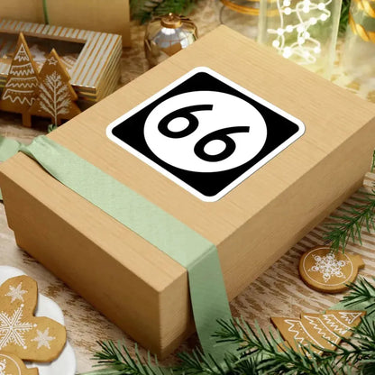 Iowa 66 (Iowa) (Road Sign) STICKER Vinyl Kiss-Cut Decal - The Sticker Space