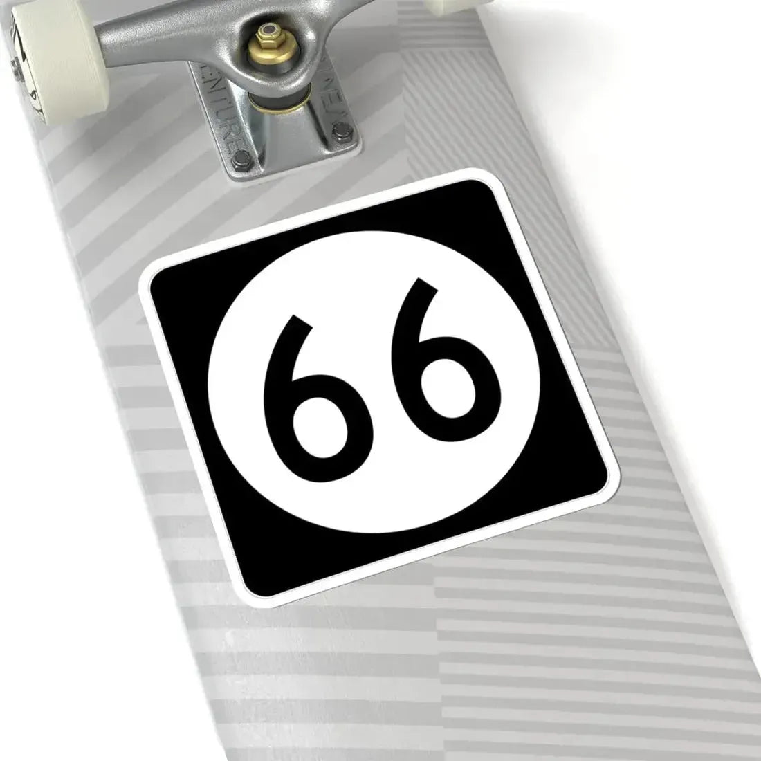 Iowa 66 (Iowa) (Road Sign) STICKER Vinyl Kiss-Cut Decal - The Sticker Space