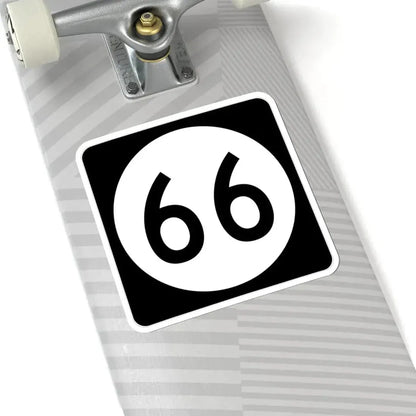 Iowa 66 (Iowa) (Road Sign) STICKER Vinyl Kiss-Cut Decal - The Sticker Space