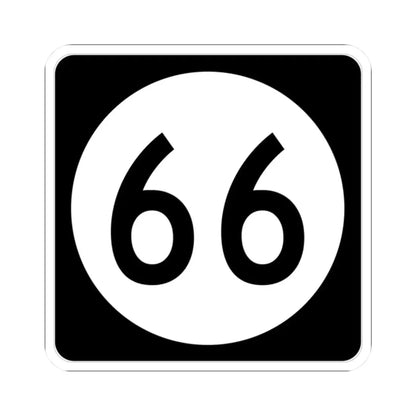 Iowa 66 (Iowa) (Road Sign) STICKER Vinyl Kiss-Cut Decal - The Sticker Space