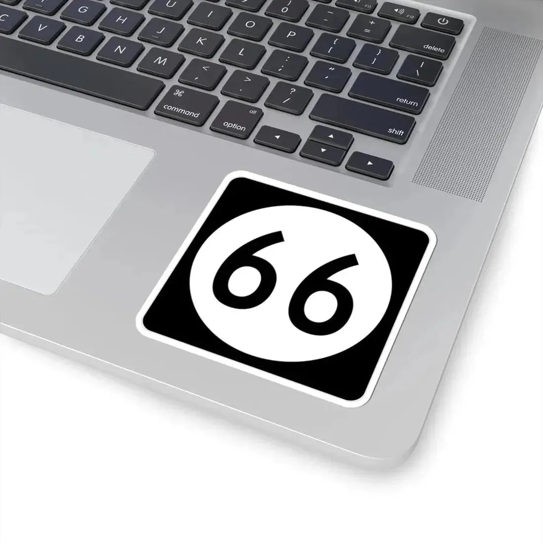 Iowa 66 (Iowa) (Road Sign) STICKER Vinyl Kiss-Cut Decal - The Sticker Space