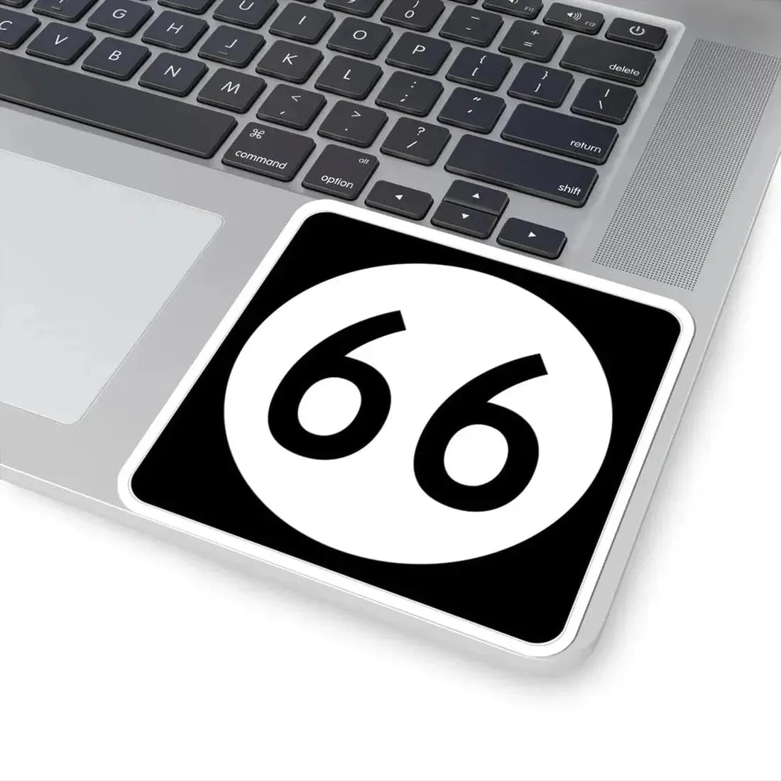 Iowa 66 (Iowa) (Road Sign) STICKER Vinyl Kiss-Cut Decal - The Sticker Space