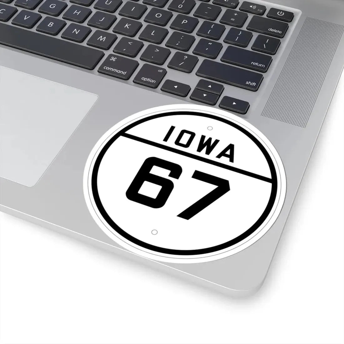 Iowa 67 1926 (Iowa) (Road Sign) STICKER Vinyl Kiss-Cut Decal - The Sticker Space
