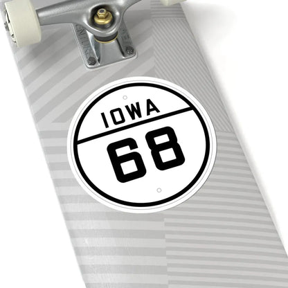 Iowa 68 1926 (Iowa) (Road Sign) STICKER Vinyl Kiss-Cut Decal - The Sticker Space