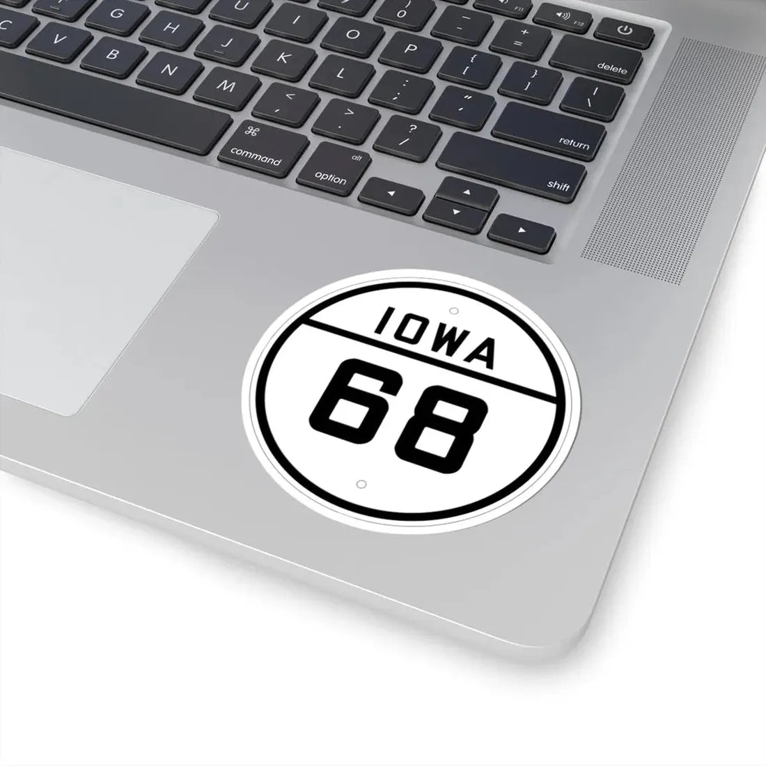 Iowa 68 1926 (Iowa) (Road Sign) STICKER Vinyl Kiss-Cut Decal - The Sticker Space