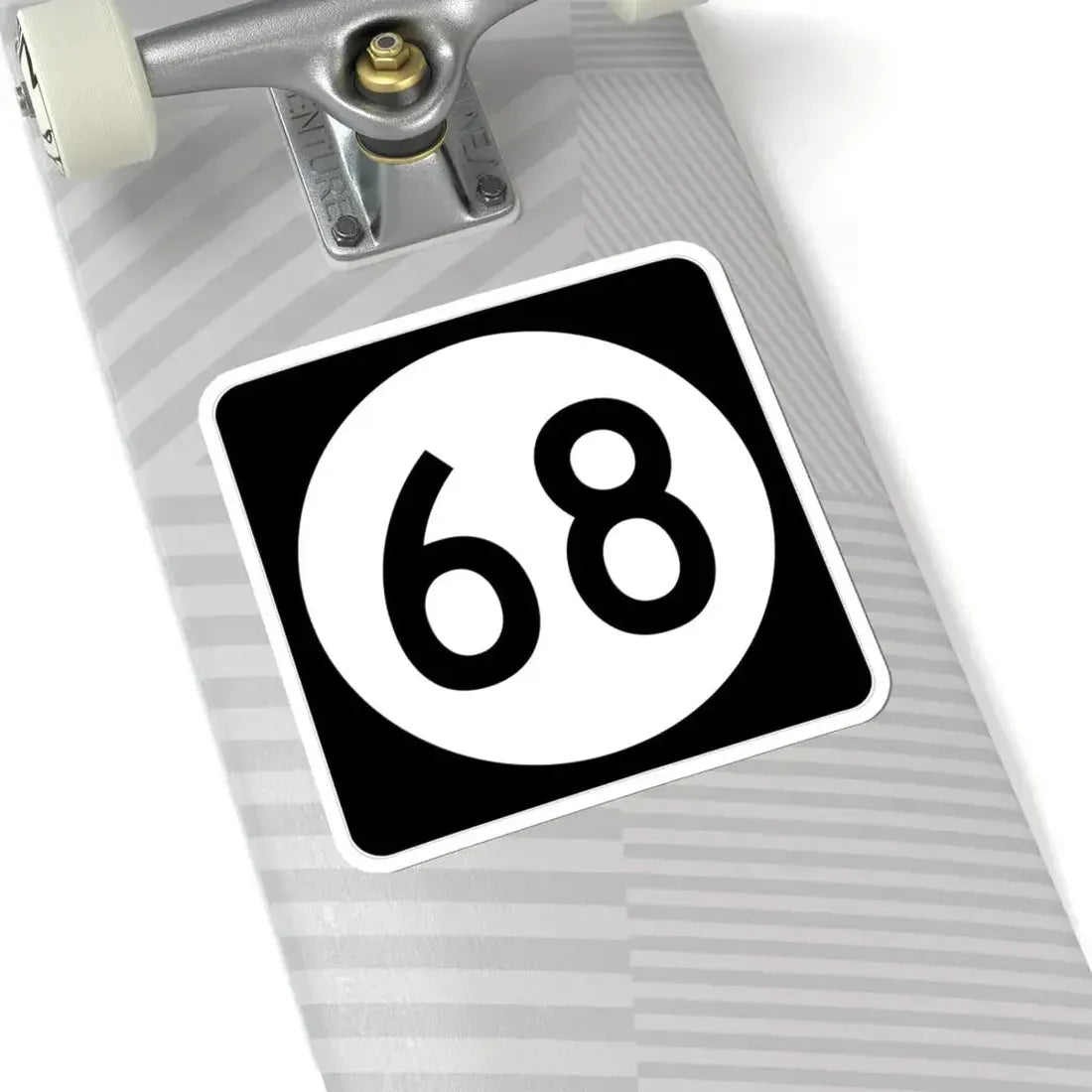 Iowa 68 (Iowa) (Road Sign) STICKER Vinyl Kiss-Cut Decal - The Sticker Space