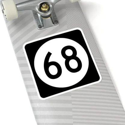 Iowa 68 (Iowa) (Road Sign) STICKER Vinyl Kiss-Cut Decal - The Sticker Space