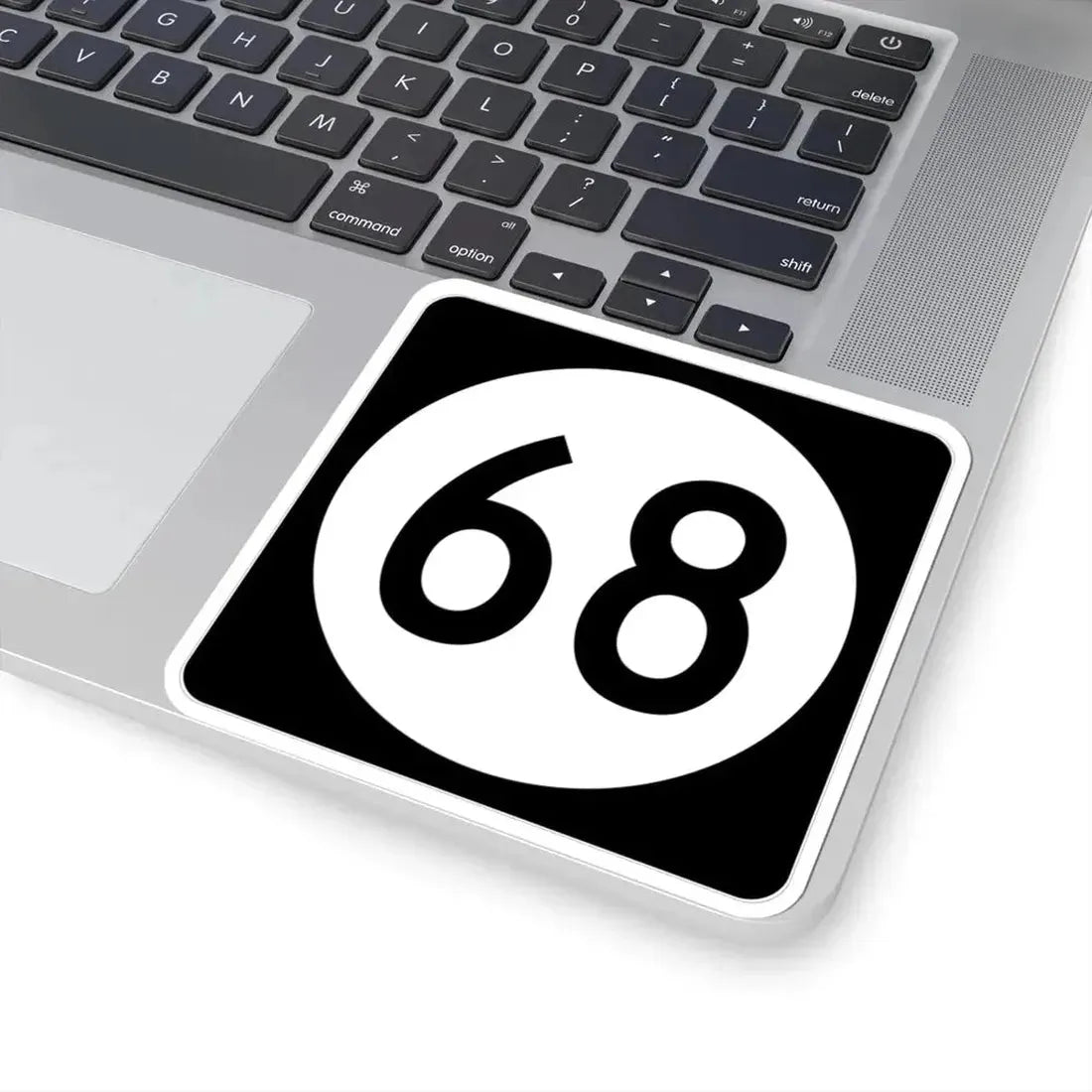 Iowa 68 (Iowa) (Road Sign) STICKER Vinyl Kiss-Cut Decal - The Sticker Space