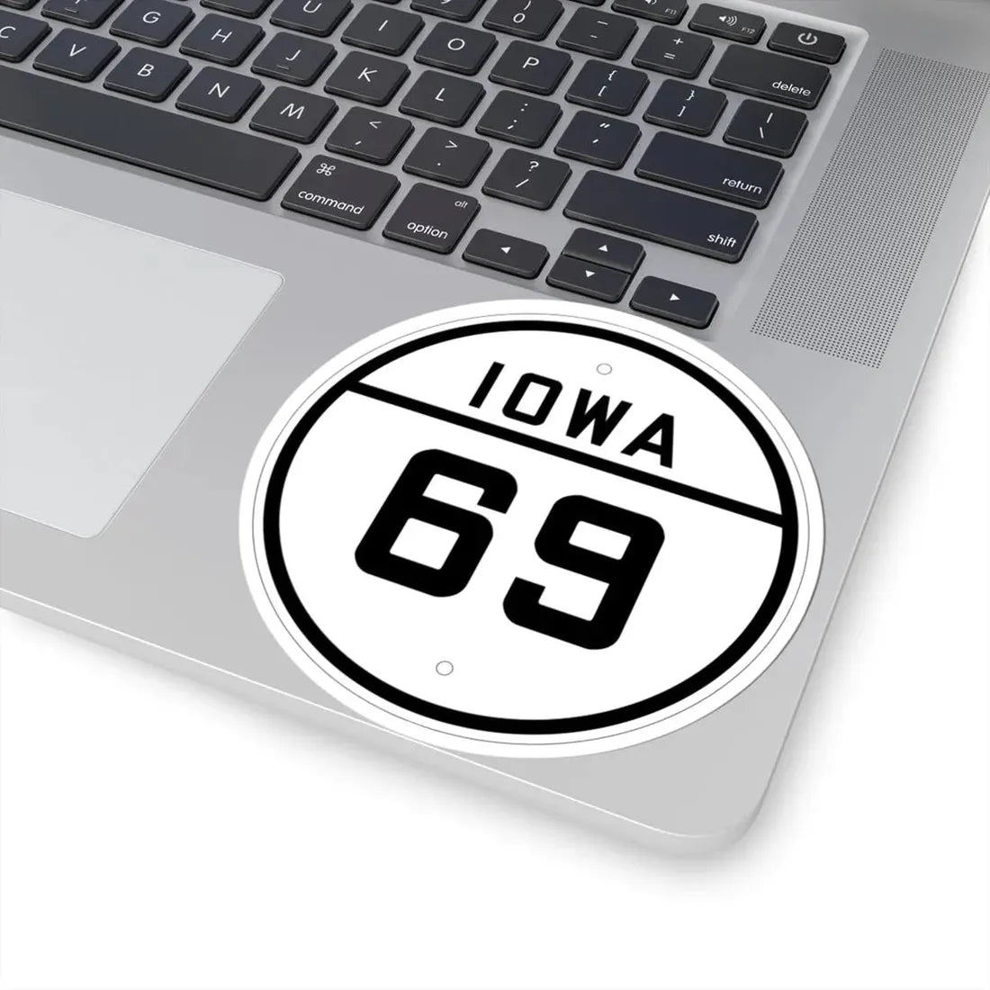 Iowa 69 1926 (Iowa) (Road Sign) STICKER Vinyl Kiss-Cut Decal - The Sticker Space