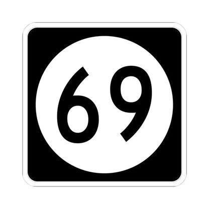 Iowa 69 (Iowa) (Road Sign) STICKER Vinyl Kiss-Cut Decal - The Sticker Space