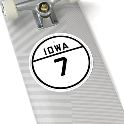 Iowa 7 1926 (Iowa) (Road Sign) STICKER Vinyl Kiss-Cut Decal - The Sticker Space