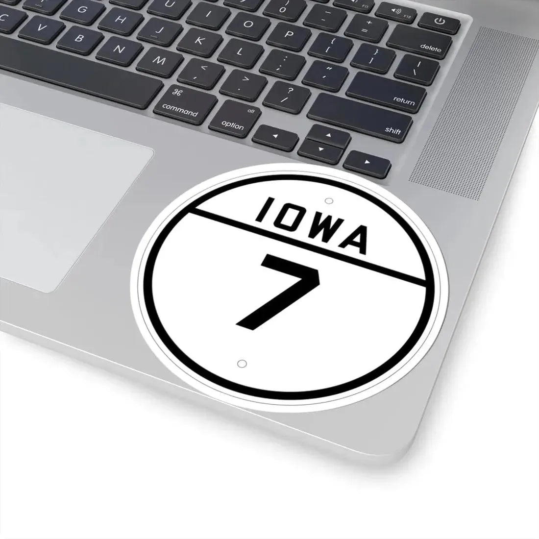 Iowa 7 1926 (Iowa) (Road Sign) STICKER Vinyl Kiss-Cut Decal - The Sticker Space
