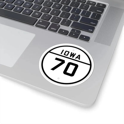 Iowa 70 1926 (Iowa) (Road Sign) STICKER Vinyl Kiss-Cut Decal - The Sticker Space