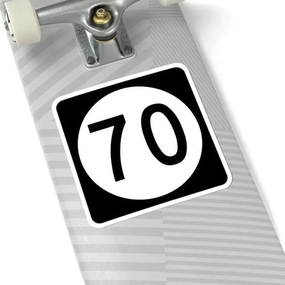 Iowa 70 (Iowa) (Road Sign) STICKER Vinyl Kiss-Cut Decal - The Sticker Space