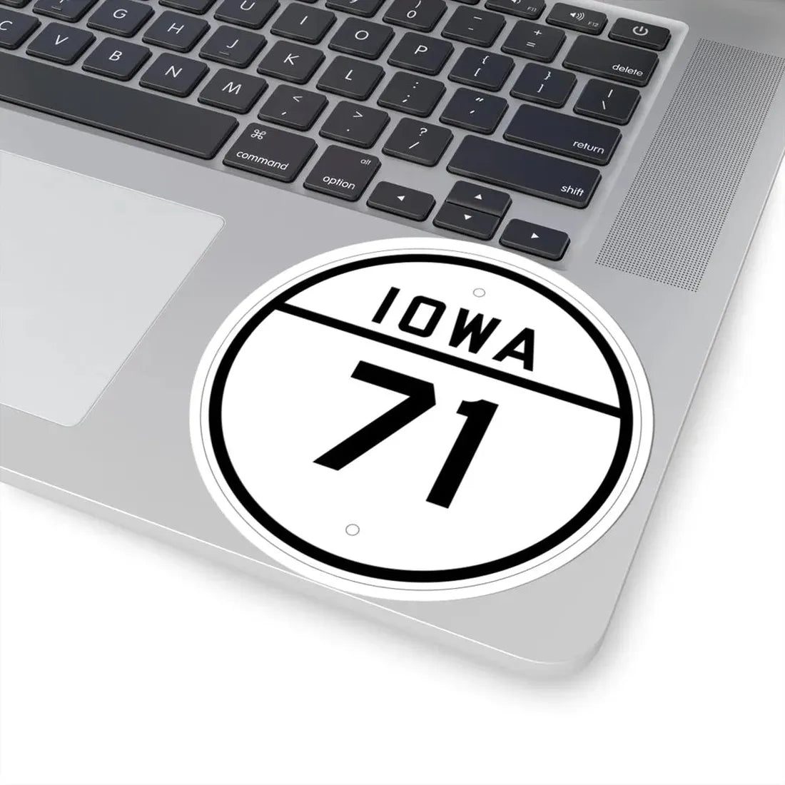 Iowa 71 1926 (Iowa) (Road Sign) STICKER Vinyl Kiss-Cut Decal - The Sticker Space