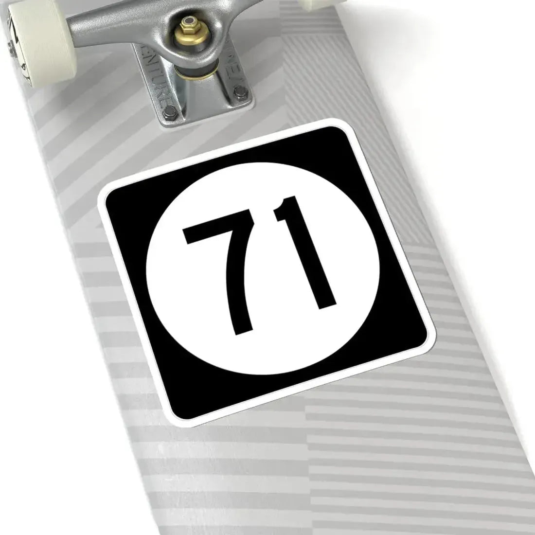 Iowa 71 (Iowa) (Road Sign) STICKER Vinyl Kiss-Cut Decal - The Sticker Space