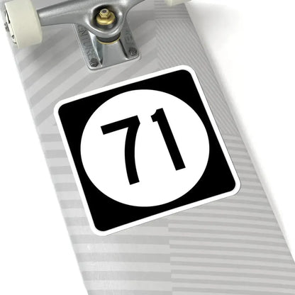 Iowa 71 (Iowa) (Road Sign) STICKER Vinyl Kiss-Cut Decal - The Sticker Space