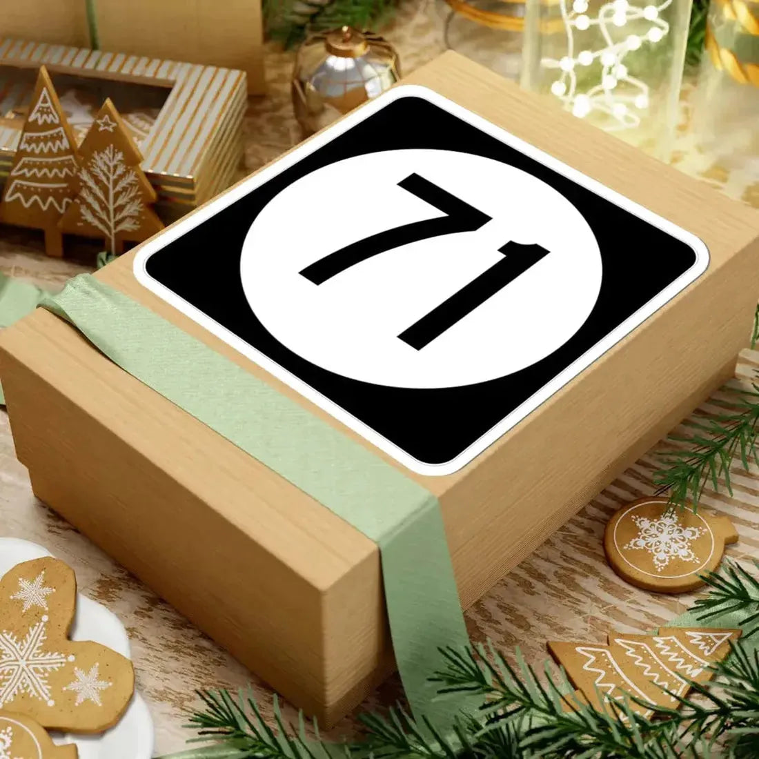 Iowa 71 (Iowa) (Road Sign) STICKER Vinyl Kiss-Cut Decal - The Sticker Space