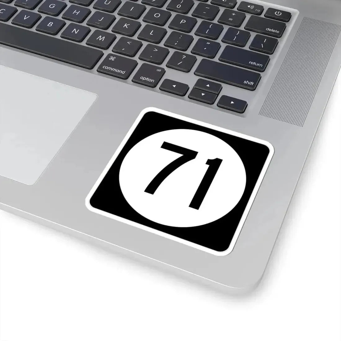 Iowa 71 (Iowa) (Road Sign) STICKER Vinyl Kiss-Cut Decal - The Sticker Space
