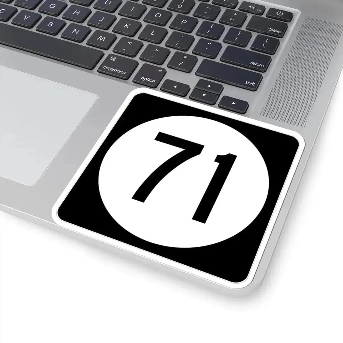 Iowa 71 (Iowa) (Road Sign) STICKER Vinyl Kiss-Cut Decal - The Sticker Space