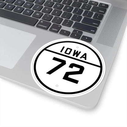 Iowa 72 1926 (Iowa) (Road Sign) STICKER Vinyl Kiss-Cut Decal - The Sticker Space