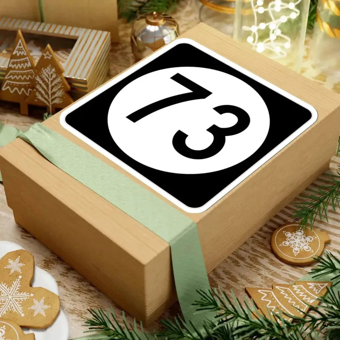 Iowa 73 (Iowa) (Road Sign) STICKER Vinyl Kiss-Cut Decal - The Sticker Space