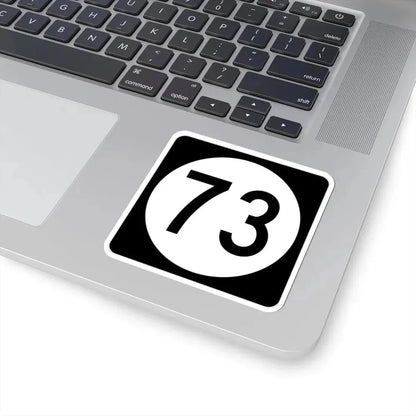 Iowa 73 (Iowa) (Road Sign) STICKER Vinyl Kiss-Cut Decal - The Sticker Space
