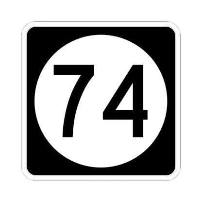 Iowa 74 (Iowa) (Road Sign) STICKER Vinyl Kiss-Cut Decal - The Sticker Space