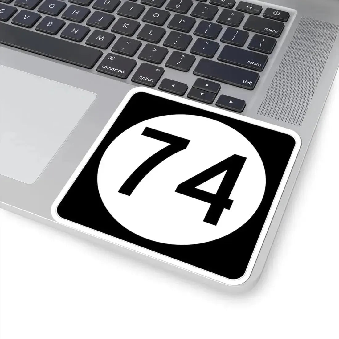 Iowa 74 (Iowa) (Road Sign) STICKER Vinyl Kiss-Cut Decal - The Sticker Space