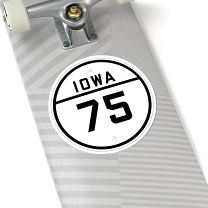 Iowa 75 1926 (Iowa) (Road Sign) STICKER Vinyl Kiss-Cut Decal - The Sticker Space