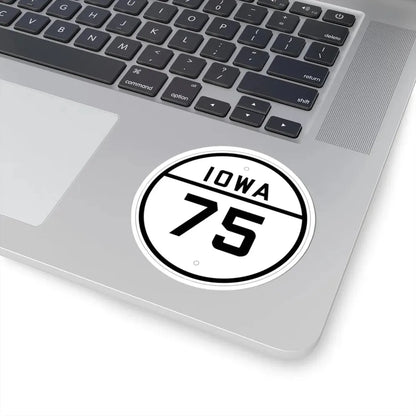 Iowa 75 1926 (Iowa) (Road Sign) STICKER Vinyl Kiss-Cut Decal - The Sticker Space