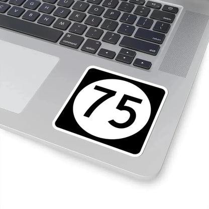 Iowa 75 (Iowa) (Road Sign) STICKER Vinyl Kiss-Cut Decal - The Sticker Space